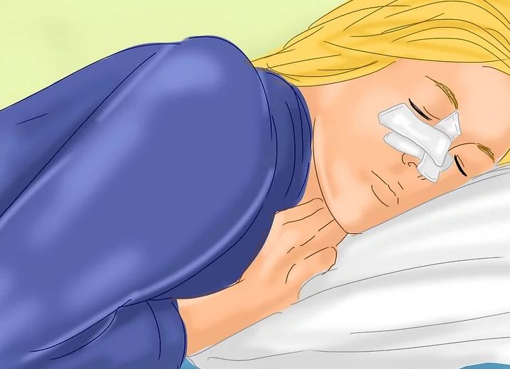 طرز خوابیدن بعد از عمل بینی